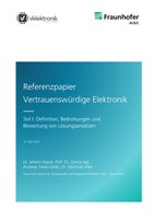 Cover Referenzpapier Vertrauenswürdige Elektronik 2022